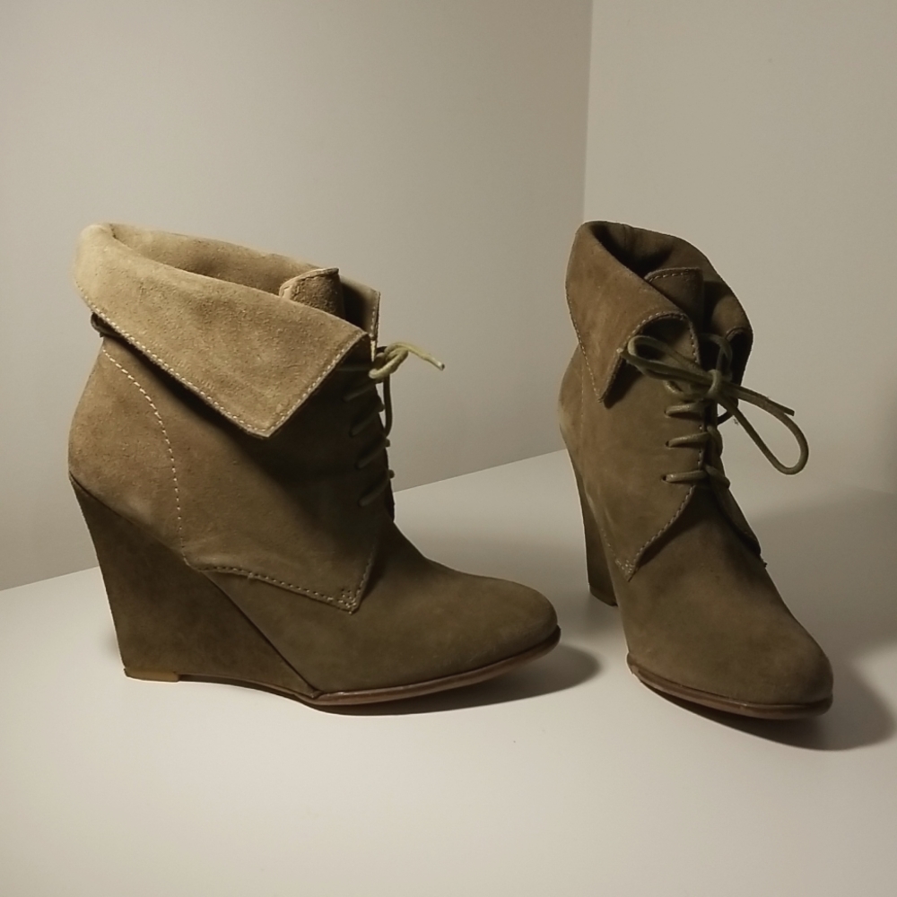 Zara heeled booties (Cool brown)